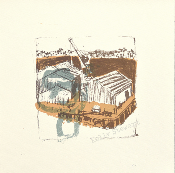 WEThe Docks II 18cm x 18cm 2025 Kelly Stewart